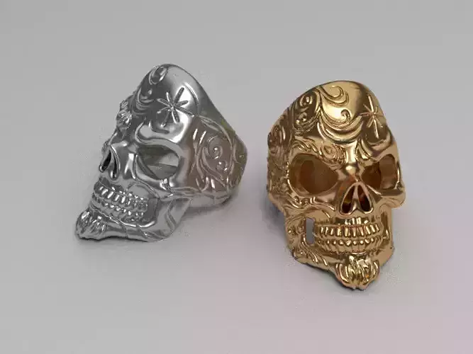 Skeleton head ring