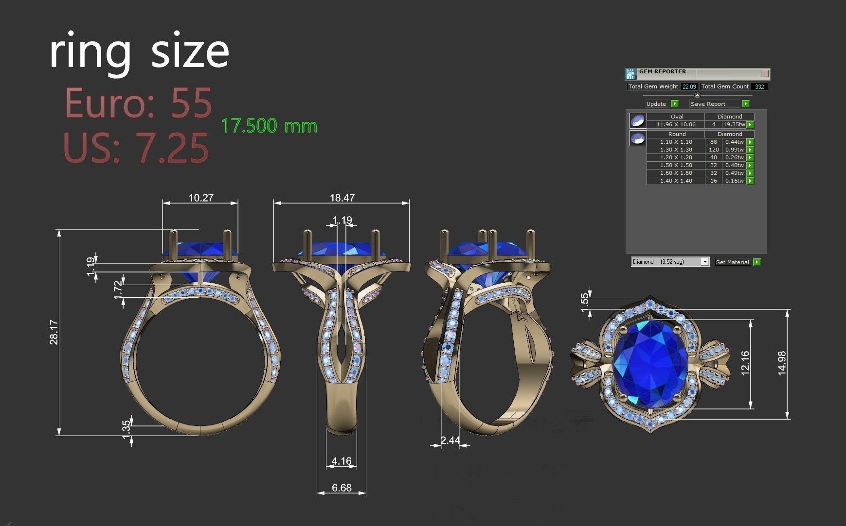 AM004 Ring  3D print model_6