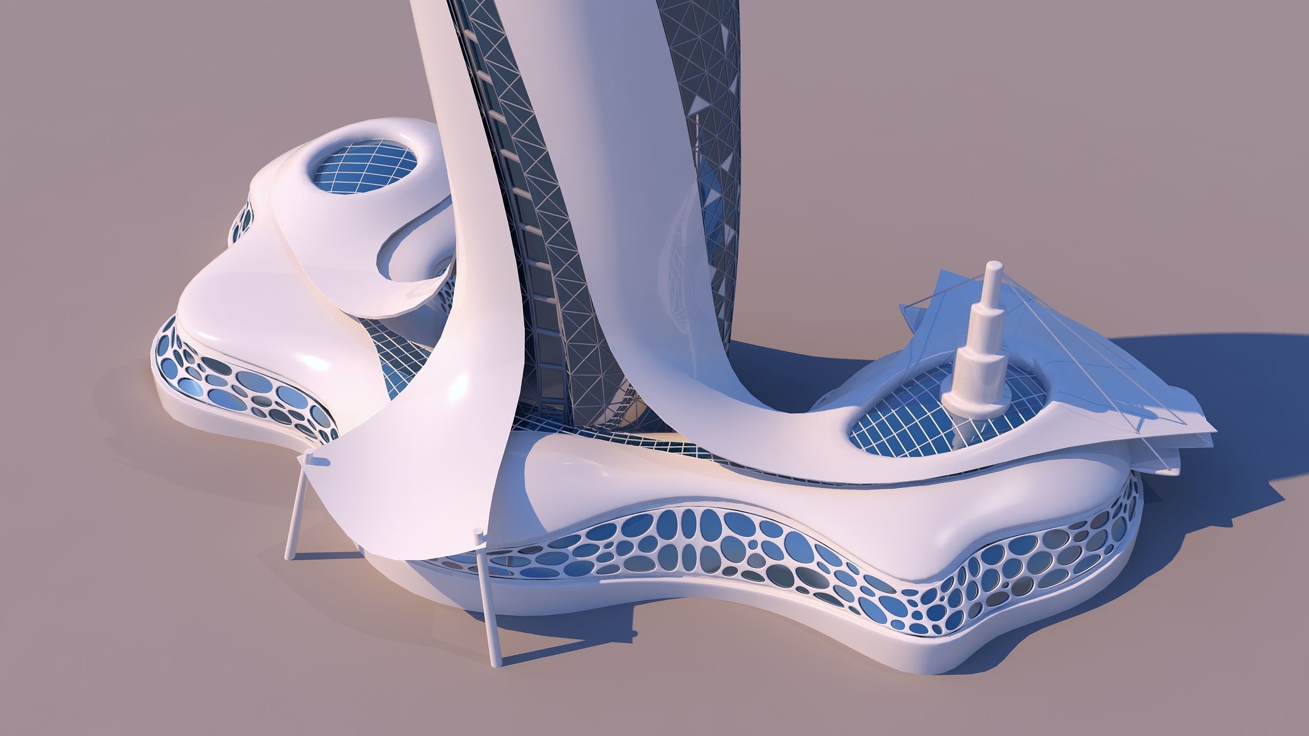 0107 - Organic Skyscraper 3D model_5