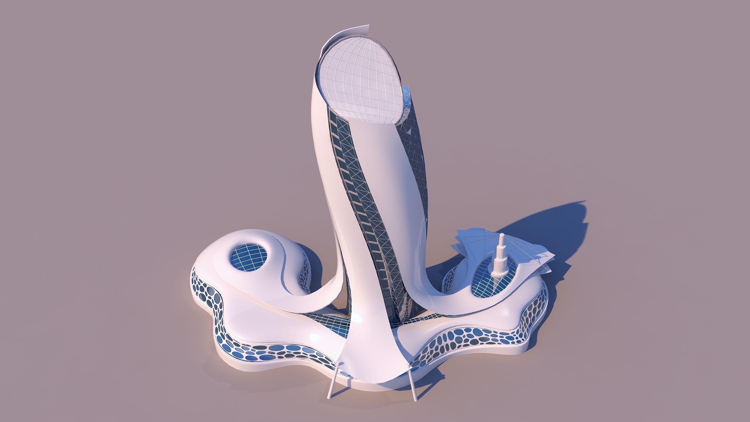 0107 - Organic Skyscraper 3D model_3