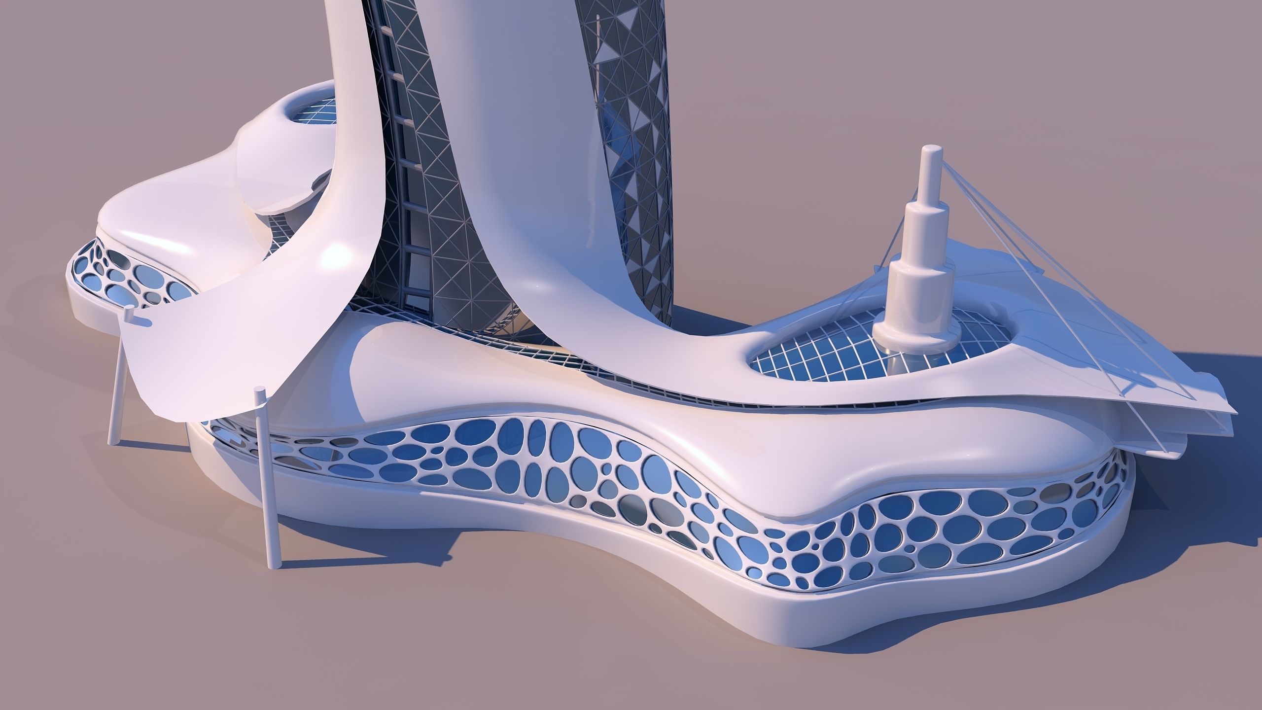 0107 - Organic Skyscraper 3D model_8