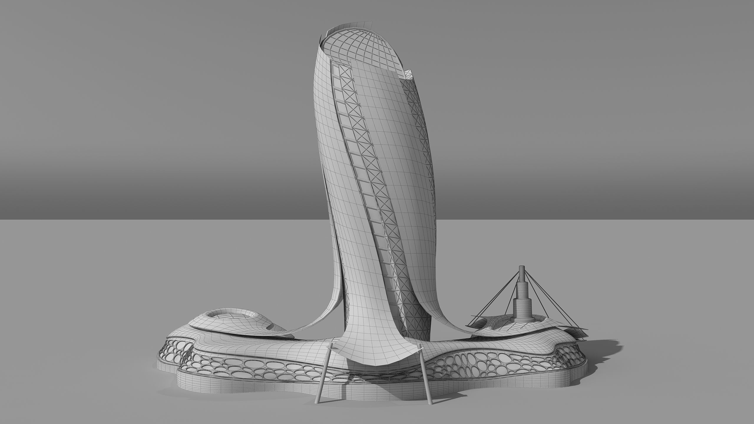 0107 - Organic Skyscraper 3D model_12