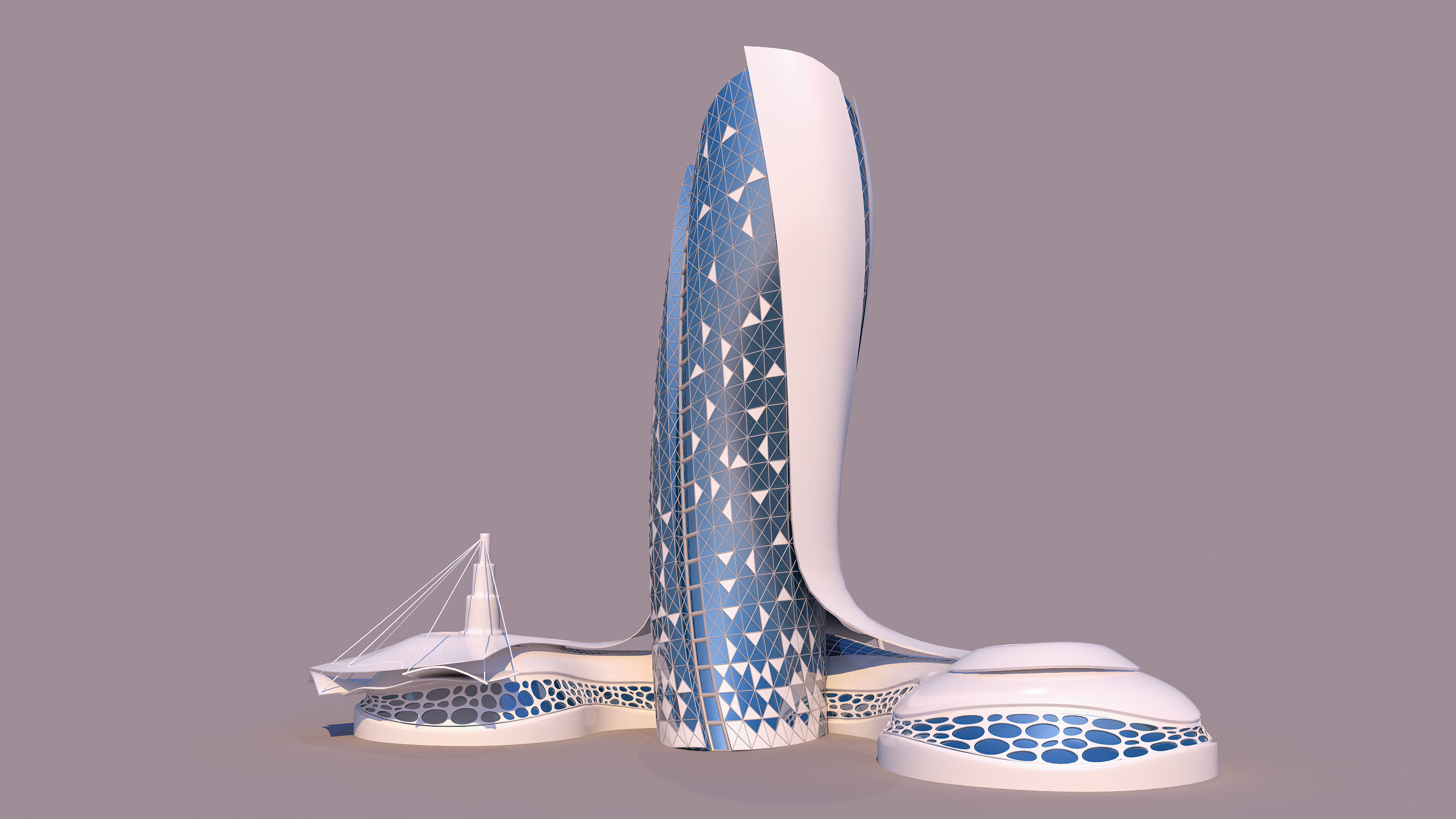 0107 - Organic Skyscraper 3D model_1