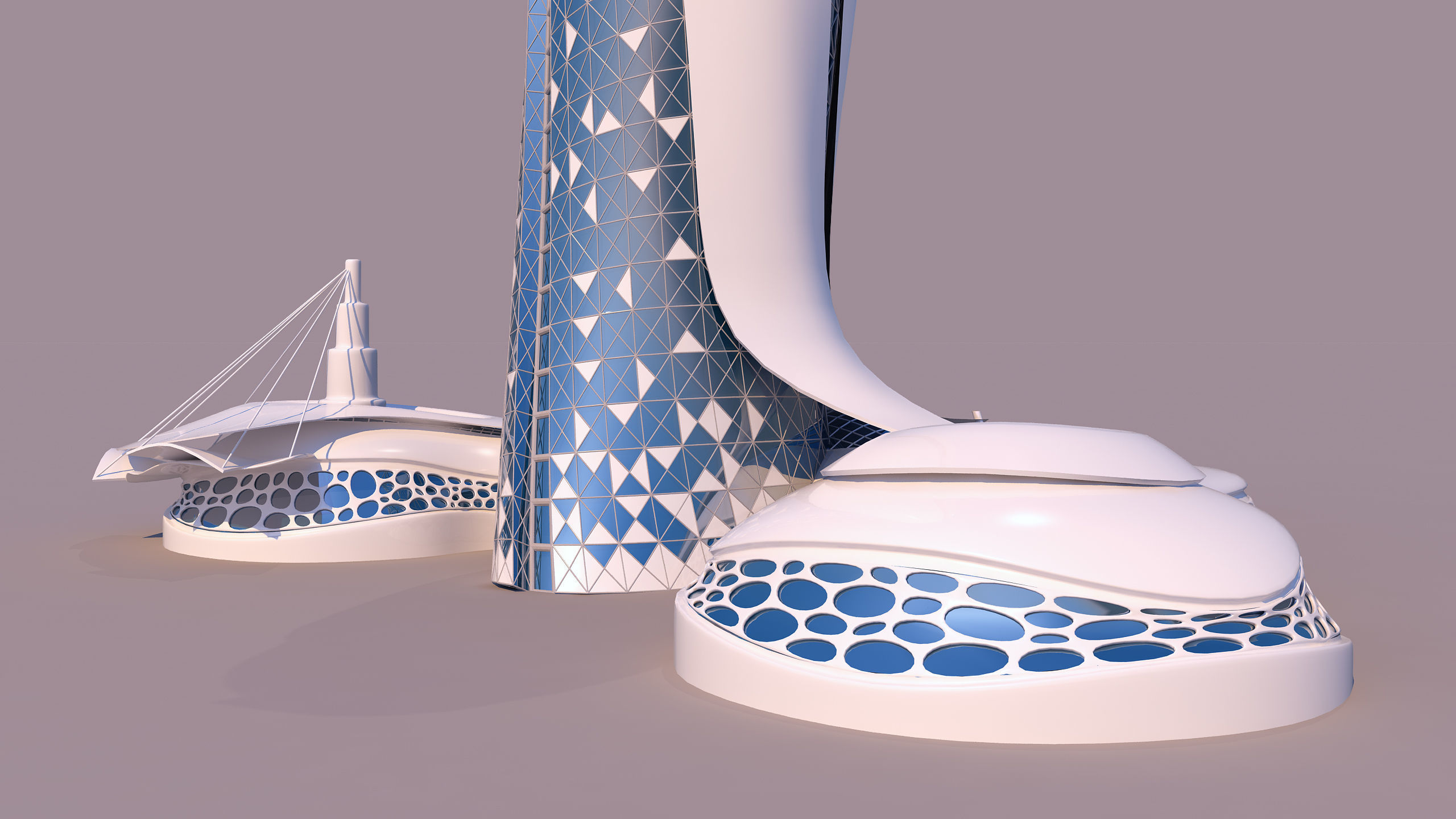 0107 - Organic Skyscraper 3D model_6