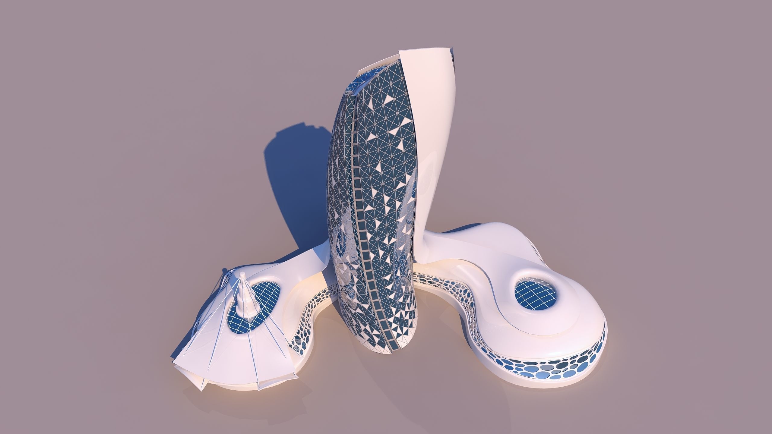 0107 - Organic Skyscraper 3D model_4