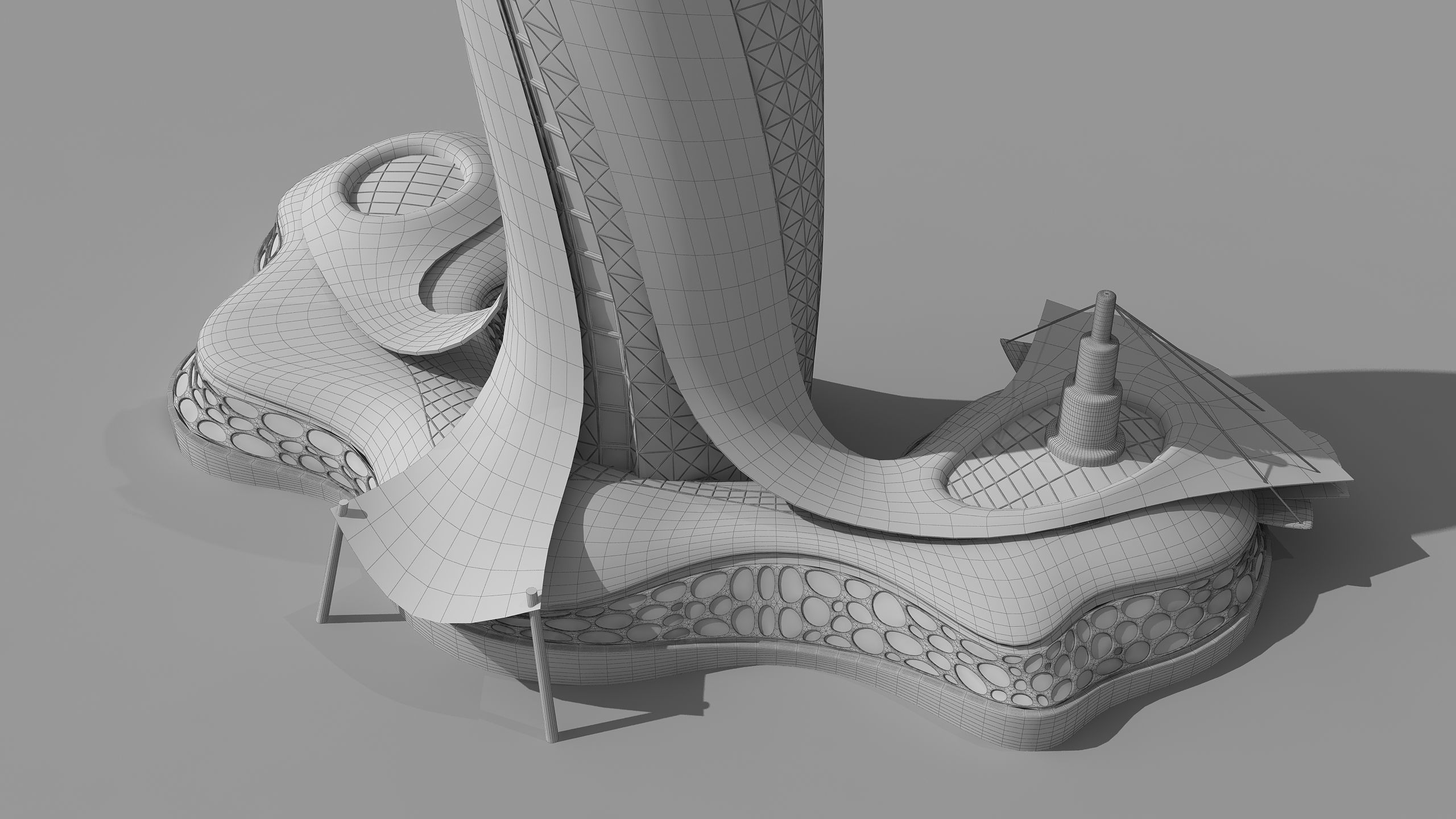 0107 - Organic Skyscraper 3D model_11