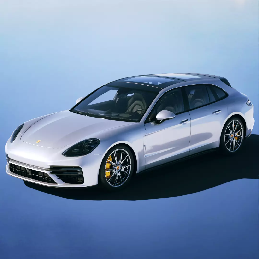 Porsche Panamera Turbo S Sport Turismo 2021 3D model