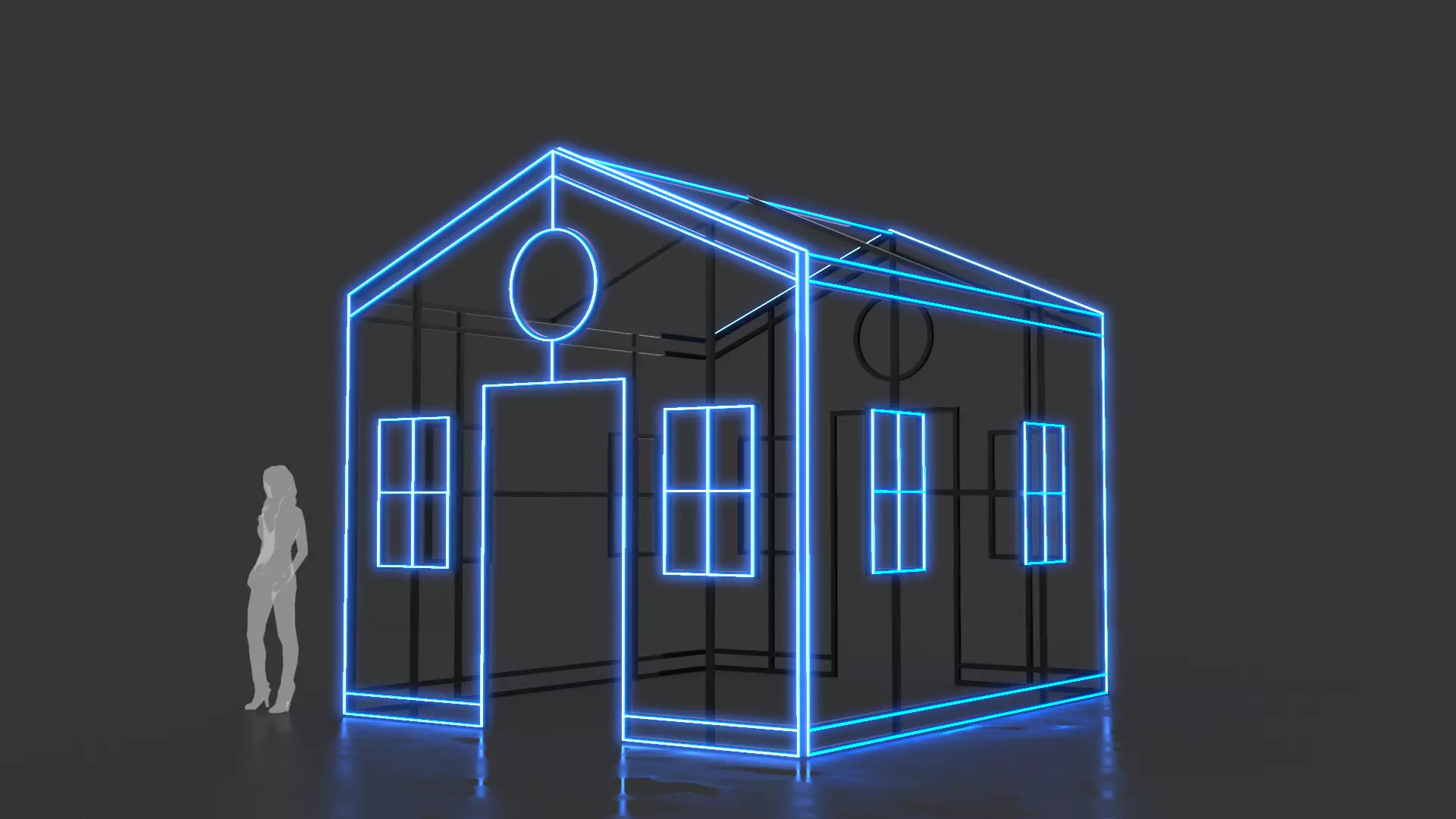 House Outline 2 3D model_0