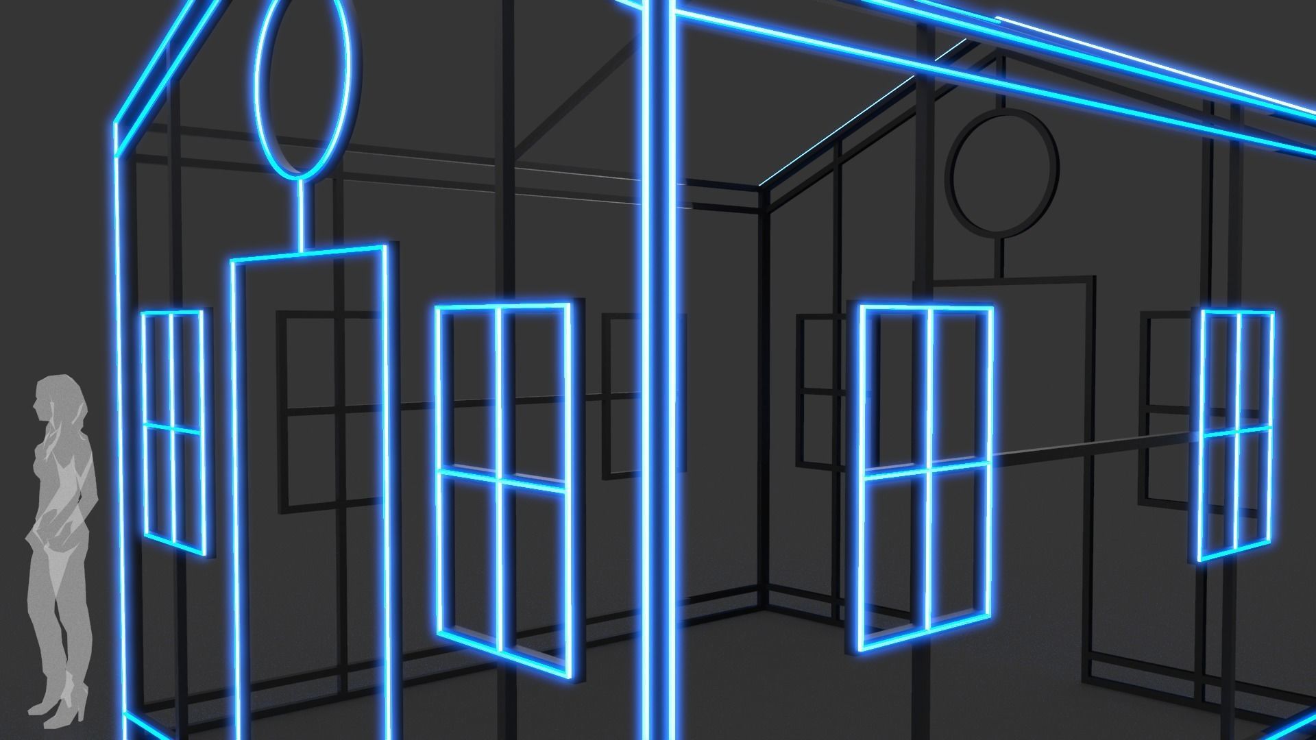 House Outline 2 3D model_2