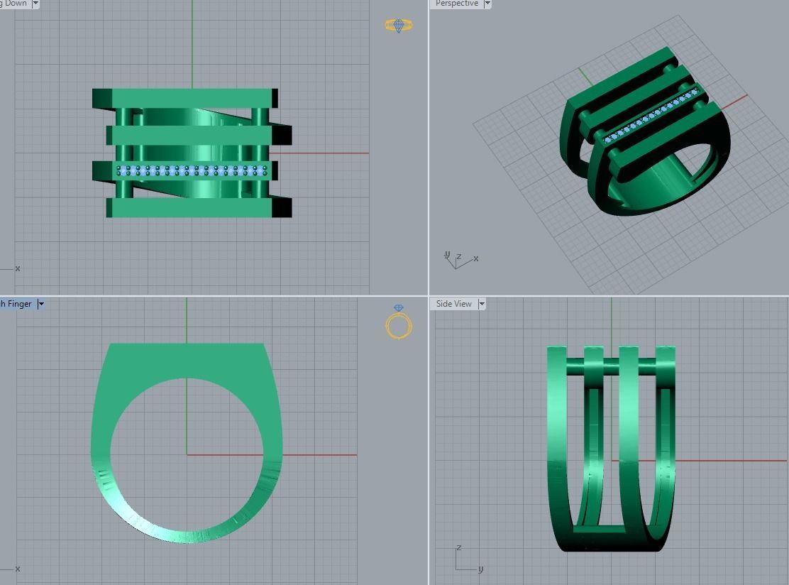 jewelry ring 3D print model_6