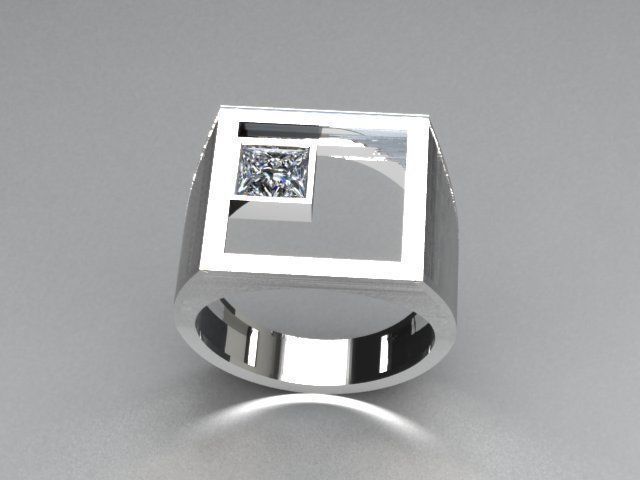 jewelry ring 3D print model_3