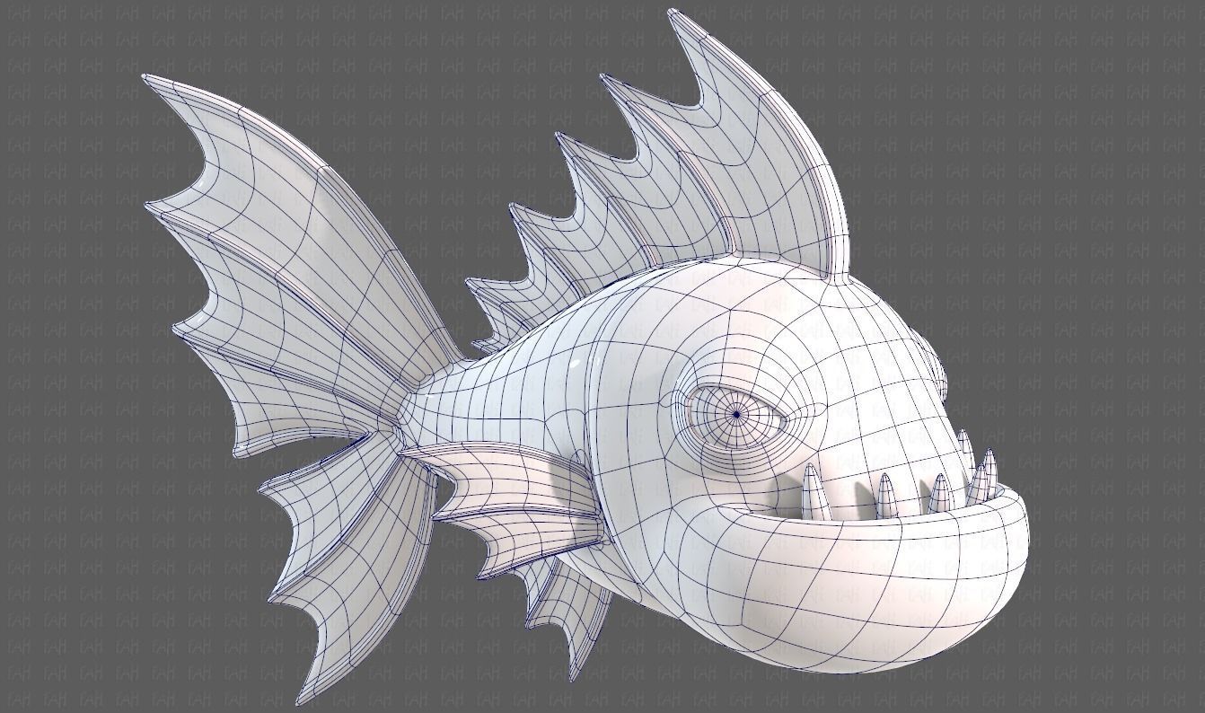 Fish V09 Low-poly 3D model_42