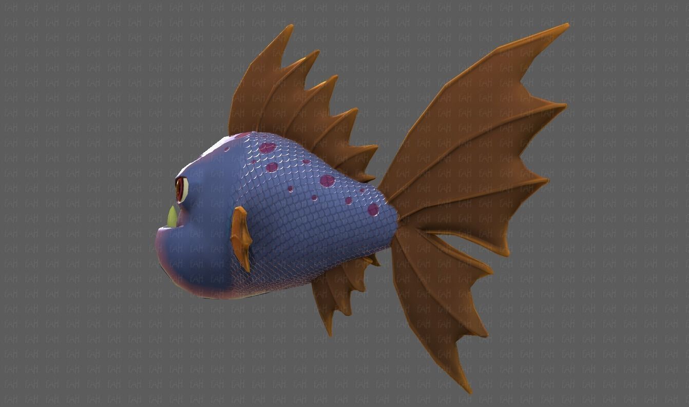 Fish V09 Low-poly 3D model_22