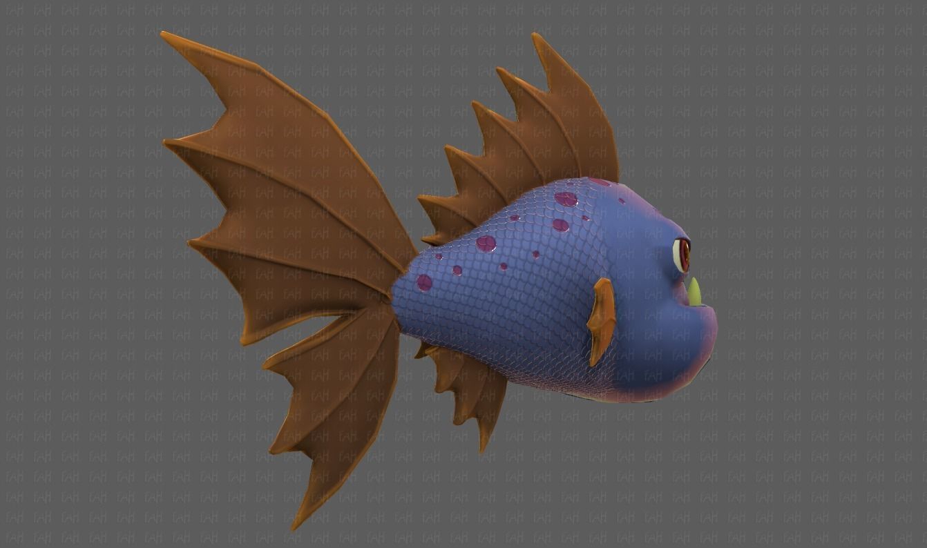 Fish V09 Low-poly 3D model_20