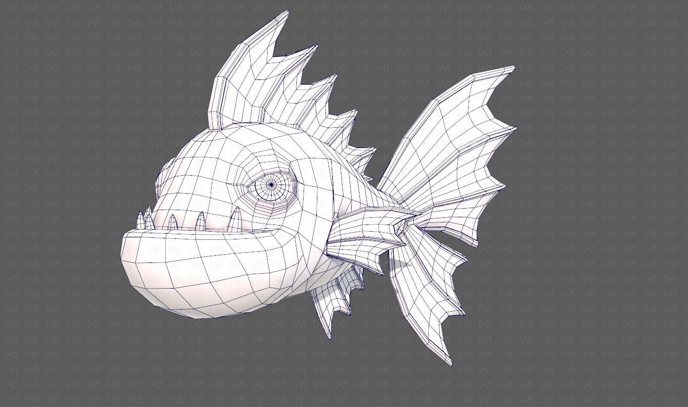 Fish V09 Low-poly 3D model_32