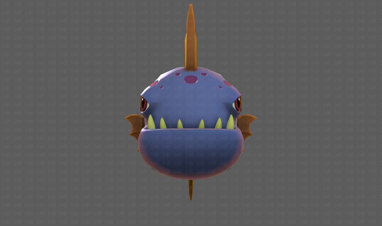 Fish V09 Low-poly 3D model_17