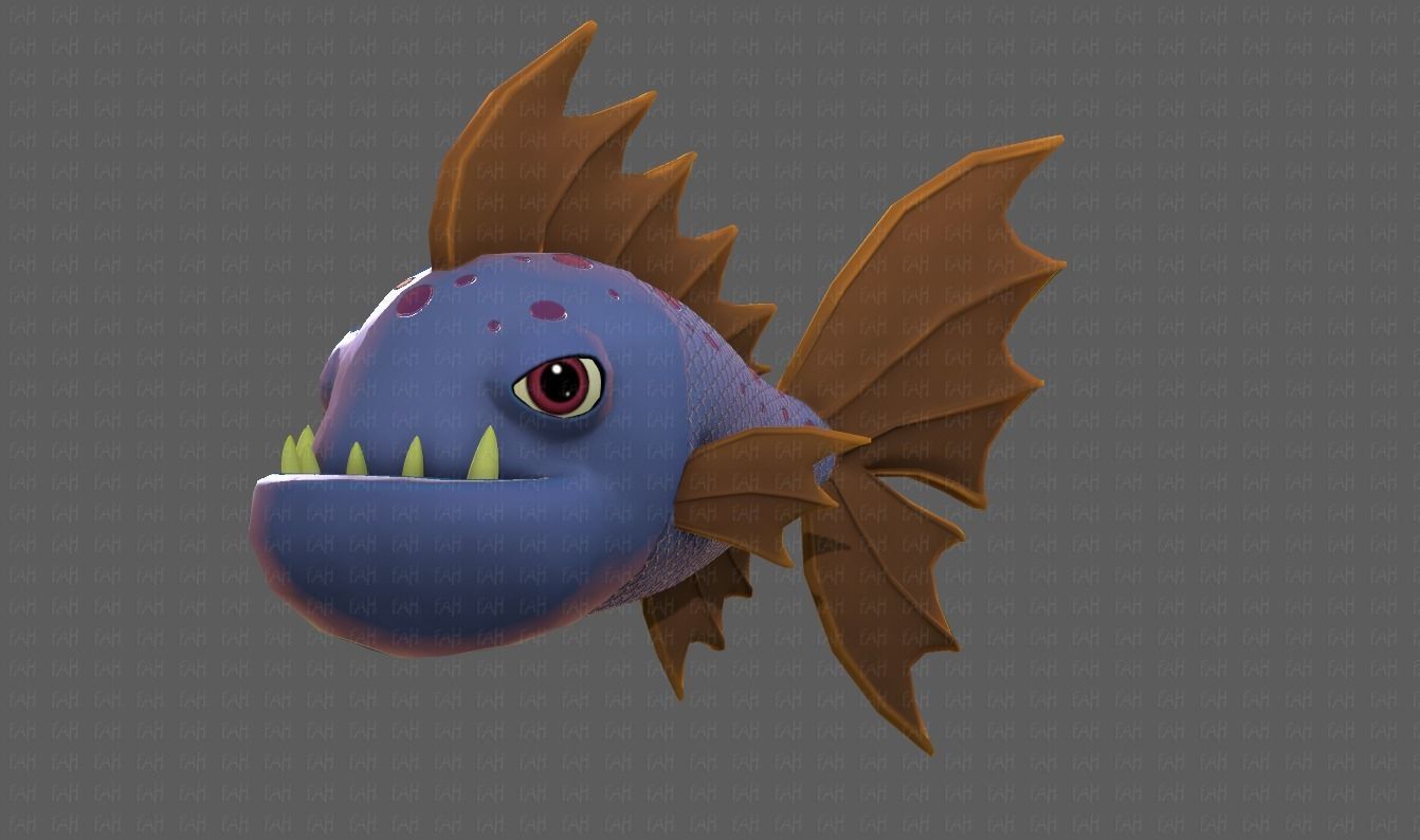 Fish V09 Low-poly 3D model_24