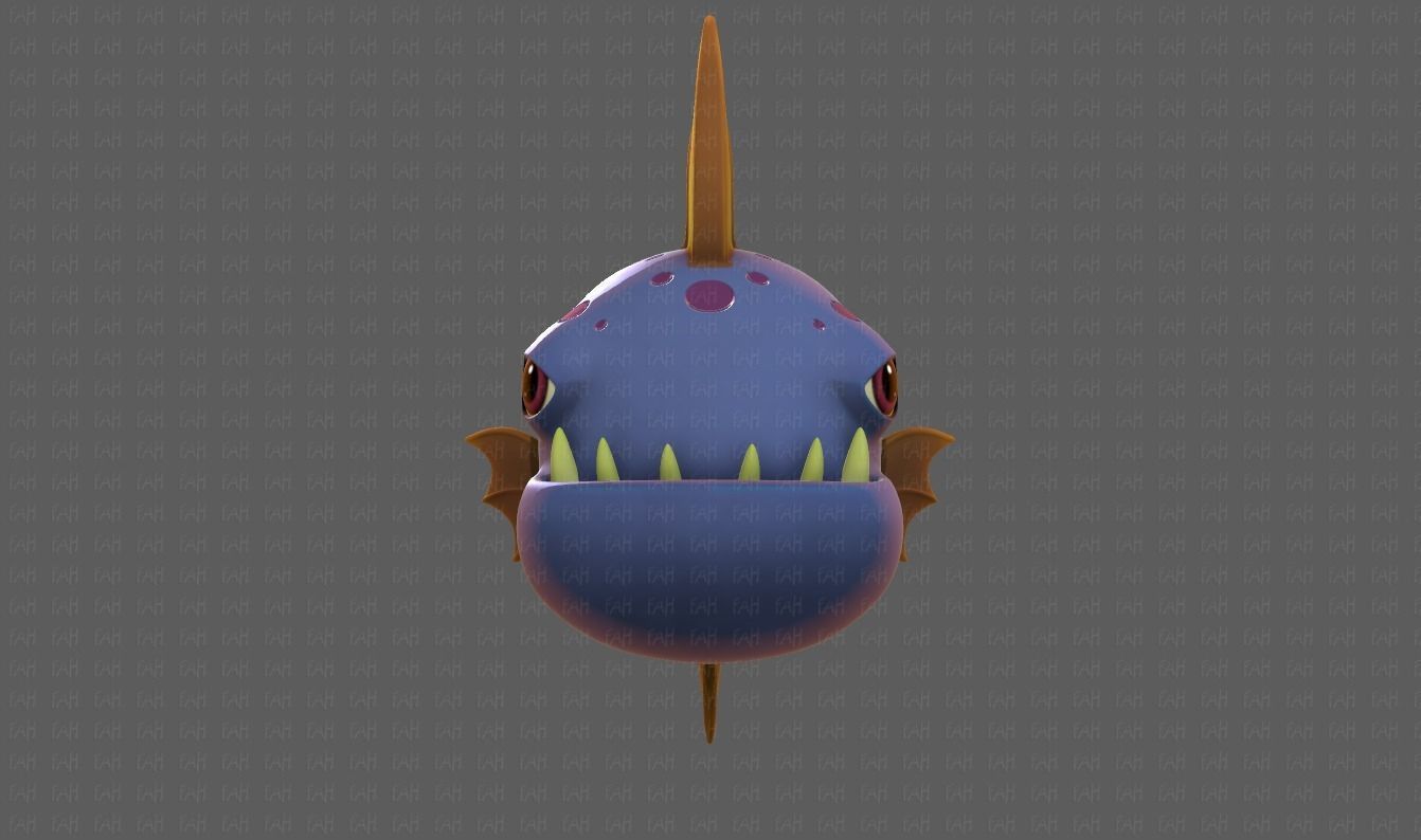 Fish V09 Low-poly 3D model_1