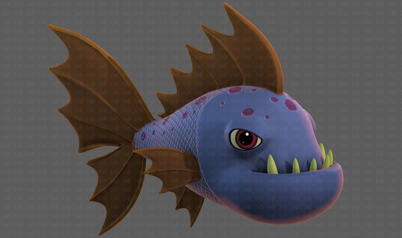 Fish V09 Low-poly 3D model_41