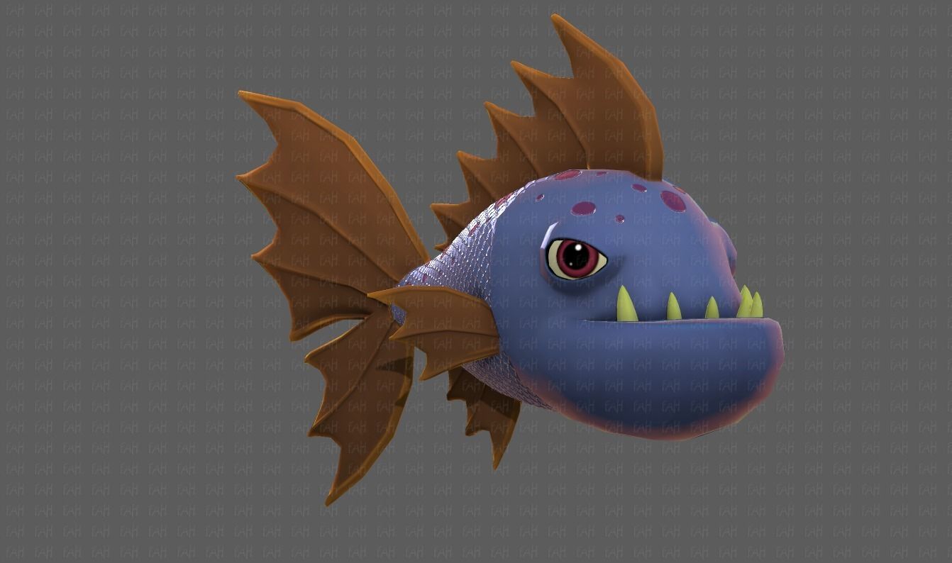 Fish V09 Low-poly 3D model_18