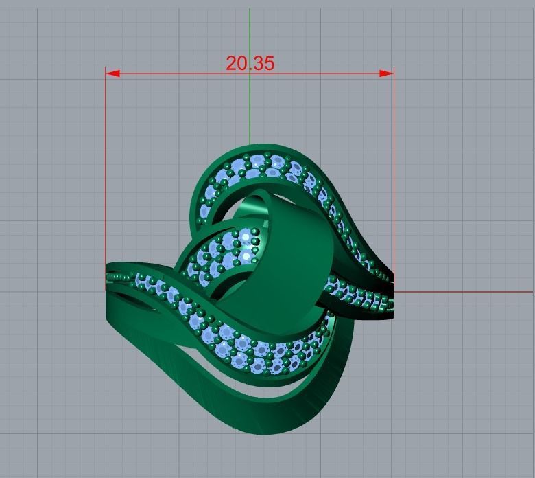 jewelry ring 3D print model_9