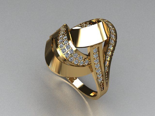 jewelry ring 3D print model_2
