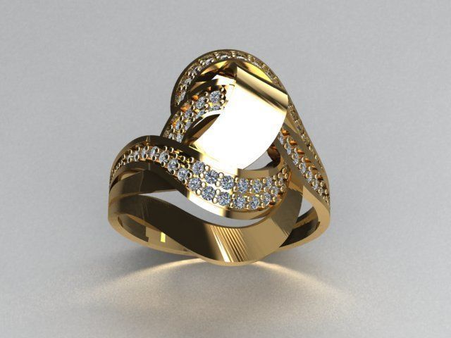 jewelry ring 3D print model_4