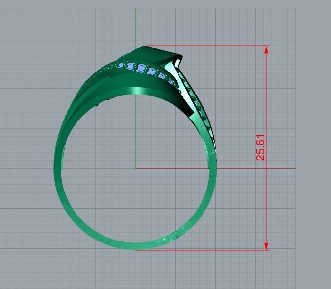 there are 5 jewelry rings  in this file  3D Model Collection_35