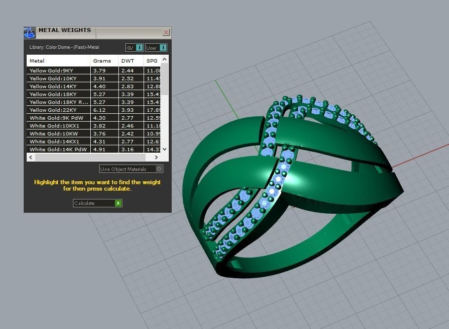 there are 5 jewelry rings  in this file  3D Model Collection_19