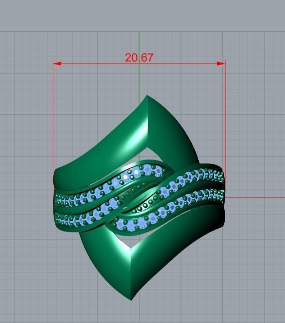 there are 5 jewelry rings  in this file  3D Model Collection_9