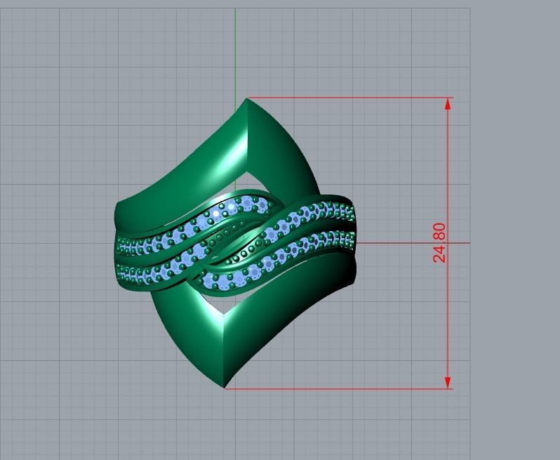 there are 5 jewelry rings  in this file  3D Model Collection_8