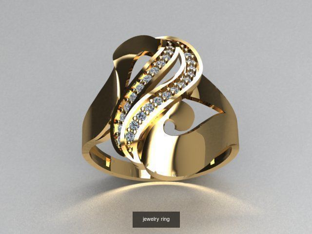 there are 5 jewelry rings  in this file  3D Model Collection_5