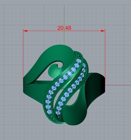 there are 5 jewelry rings  in this file  3D Model Collection_29