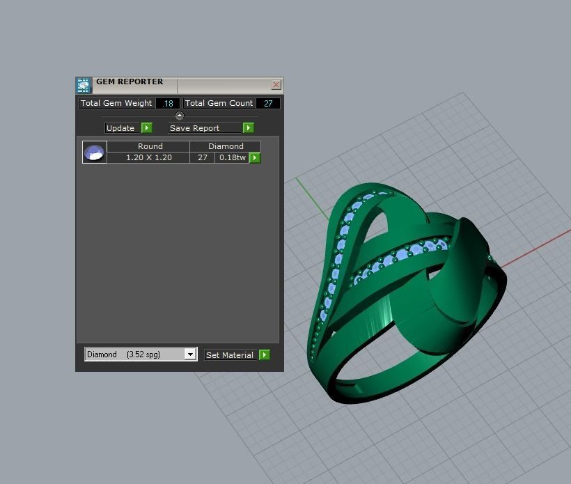 there are 5 jewelry rings  in this file  3D Model Collection_21