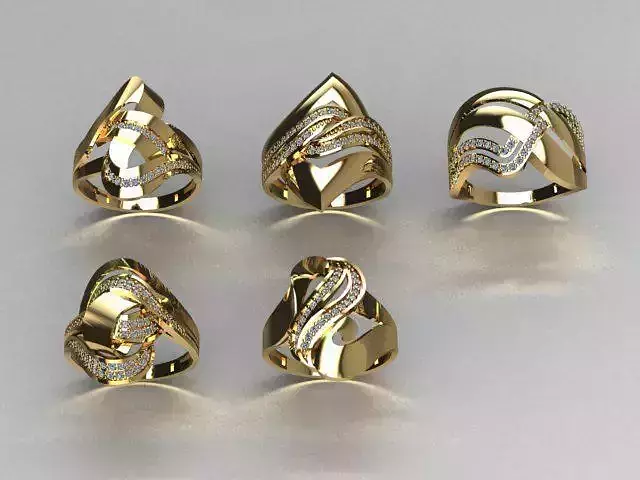 there are 5 jewelry rings  in this file 