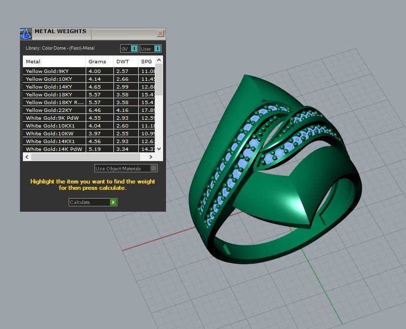 there are 5 jewelry rings  in this file  3D Model Collection_11