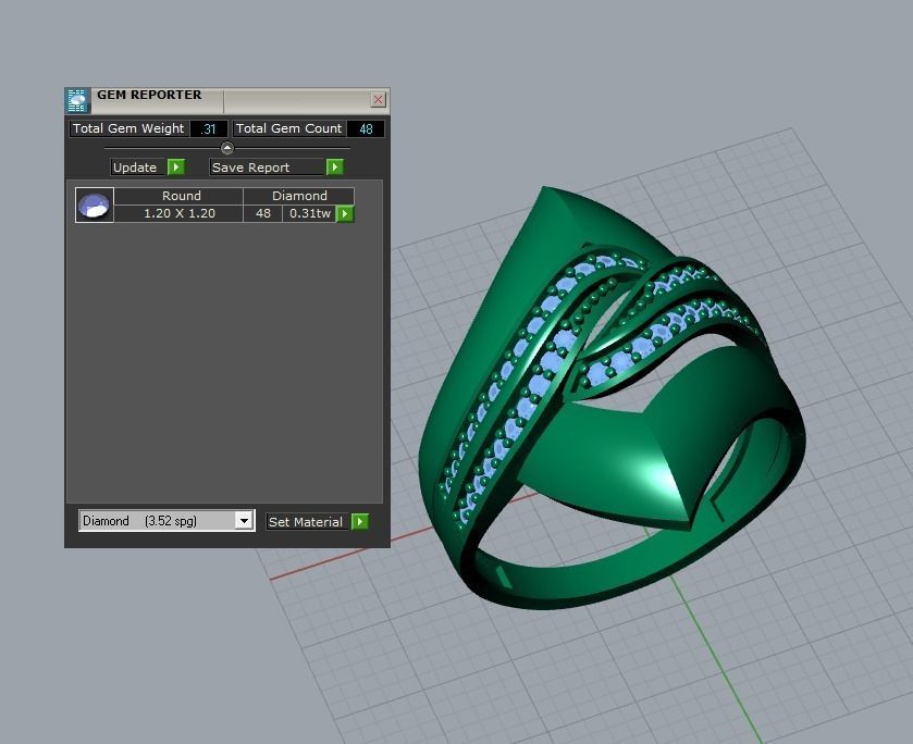 there are 5 jewelry rings  in this file  3D Model Collection_12