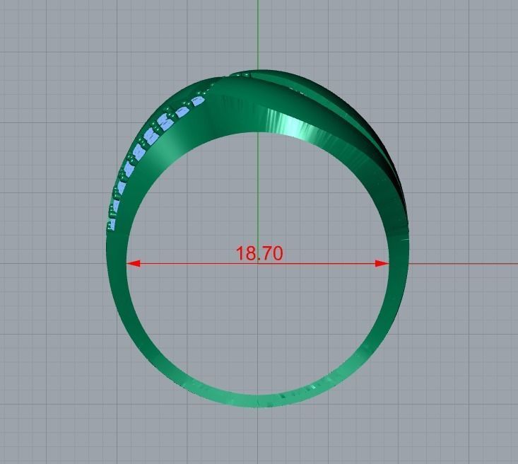 there are 5 jewelry rings  in this file  3D Model Collection_15