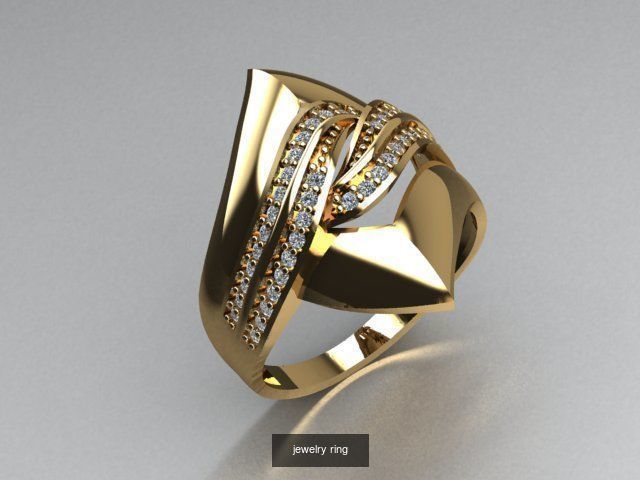 there are 5 jewelry rings  in this file  3D Model Collection_2