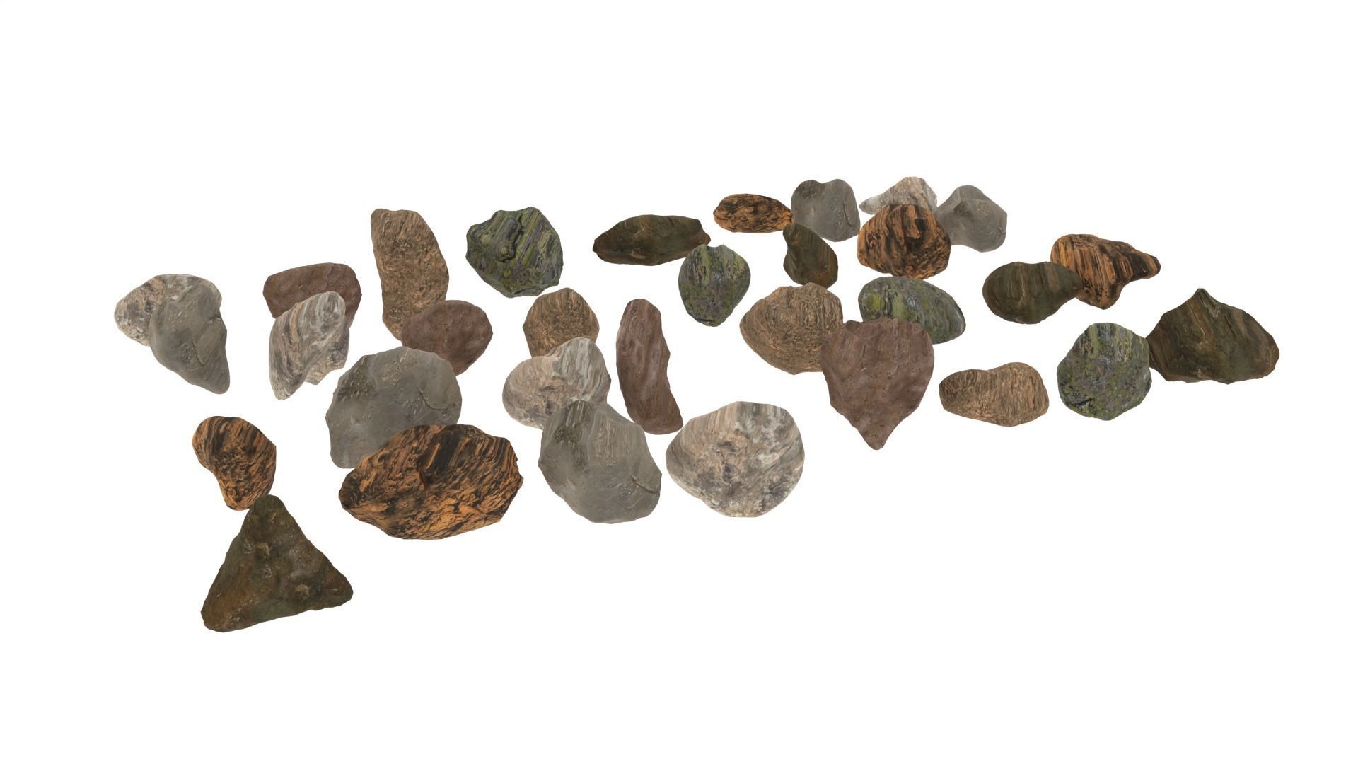 Rocks group of 3D model_6
