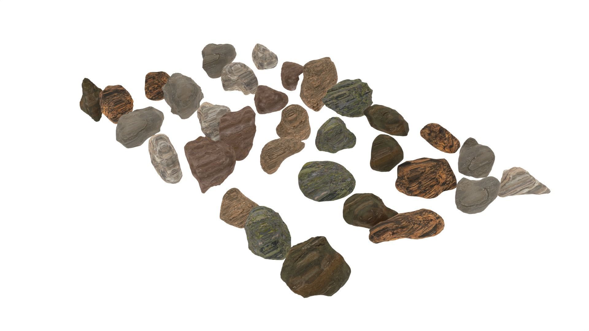 Rocks group of 3D model_5
