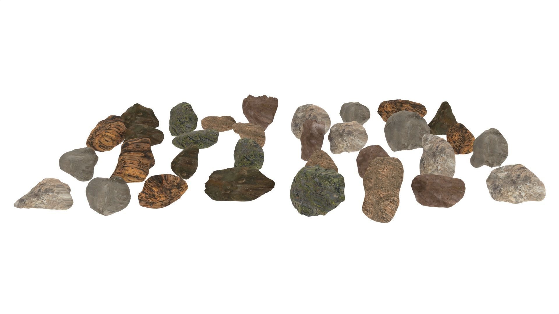 Rocks group of 3D model_1