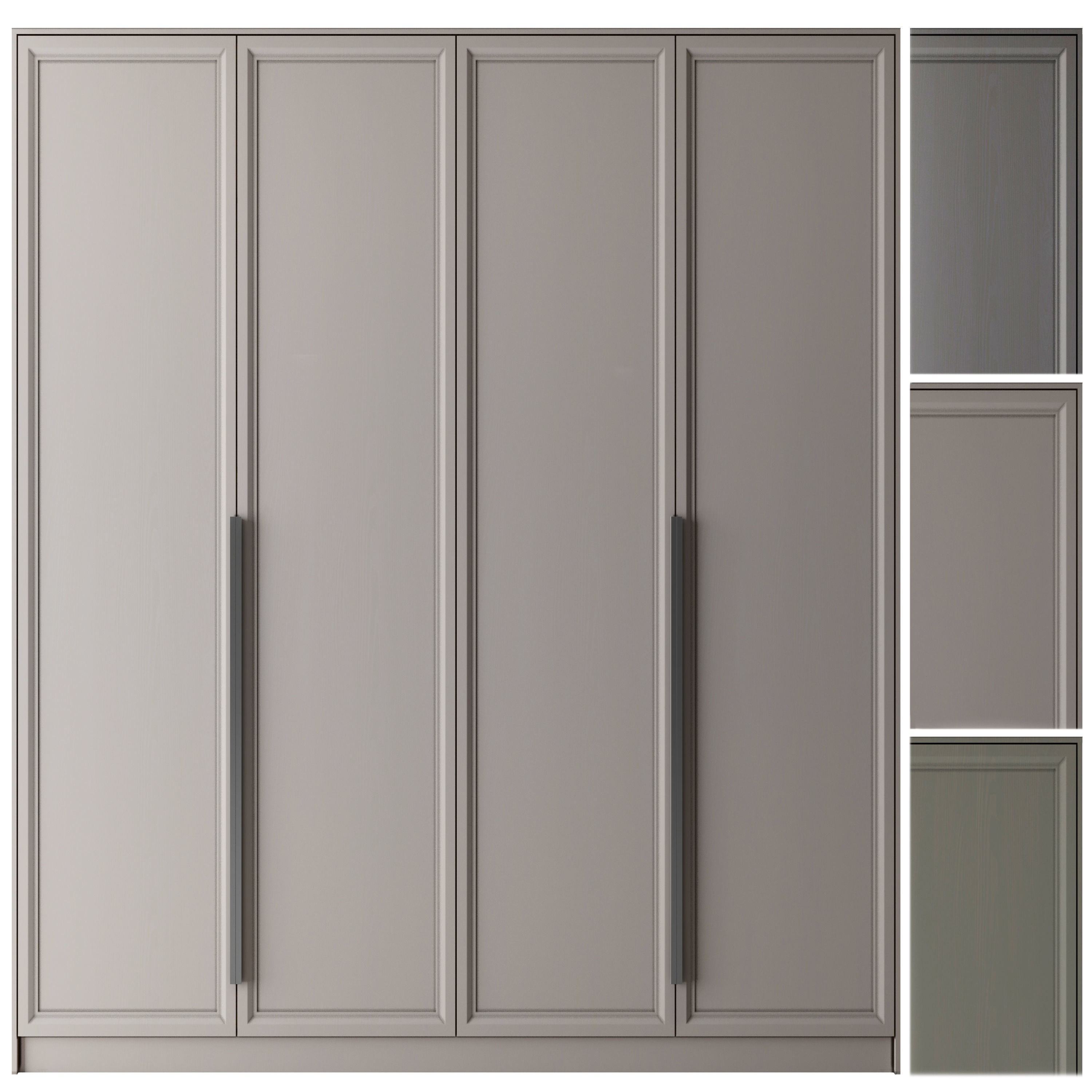 wardrobe 002 Low-poly 3D model_1