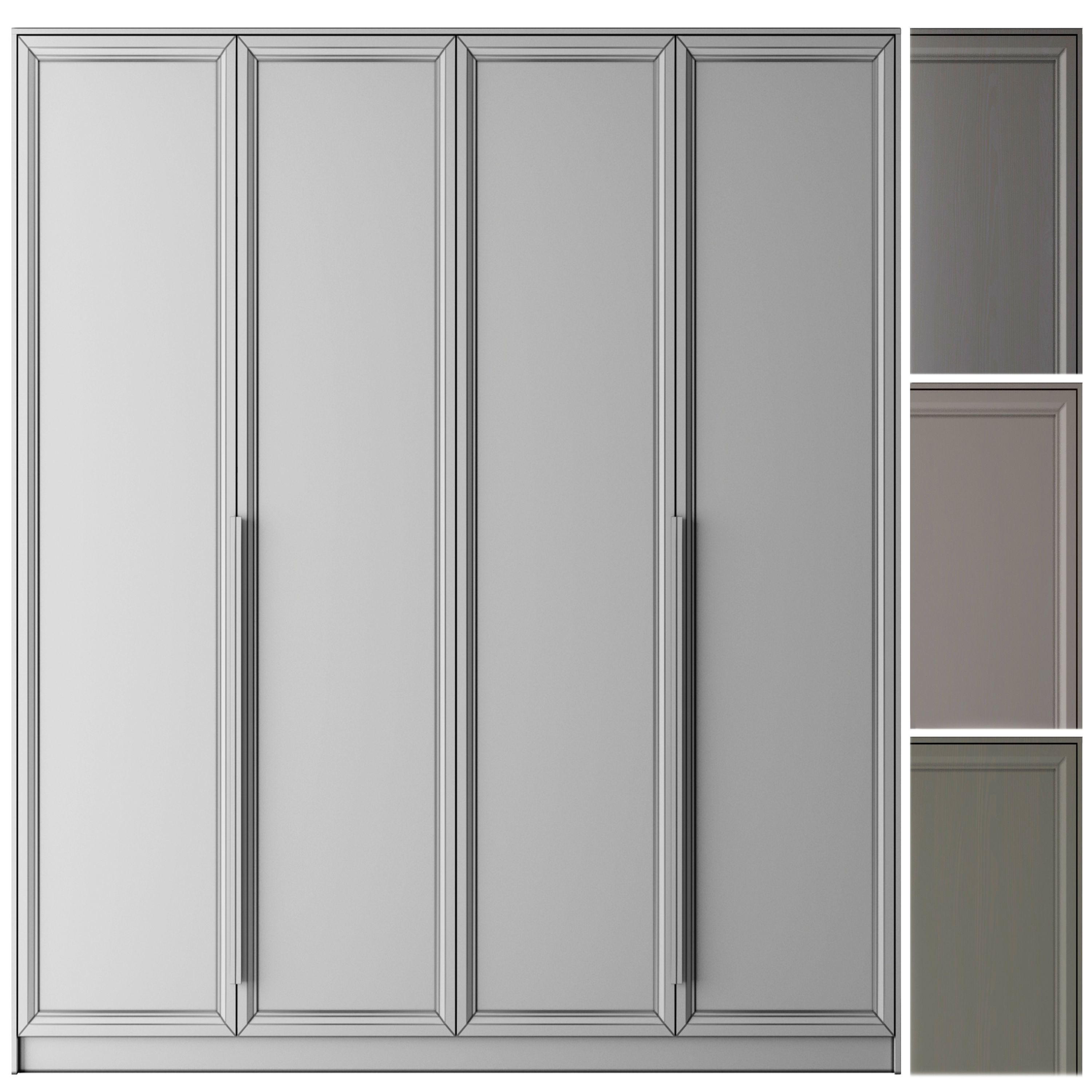 wardrobe 002 Low-poly 3D model_4