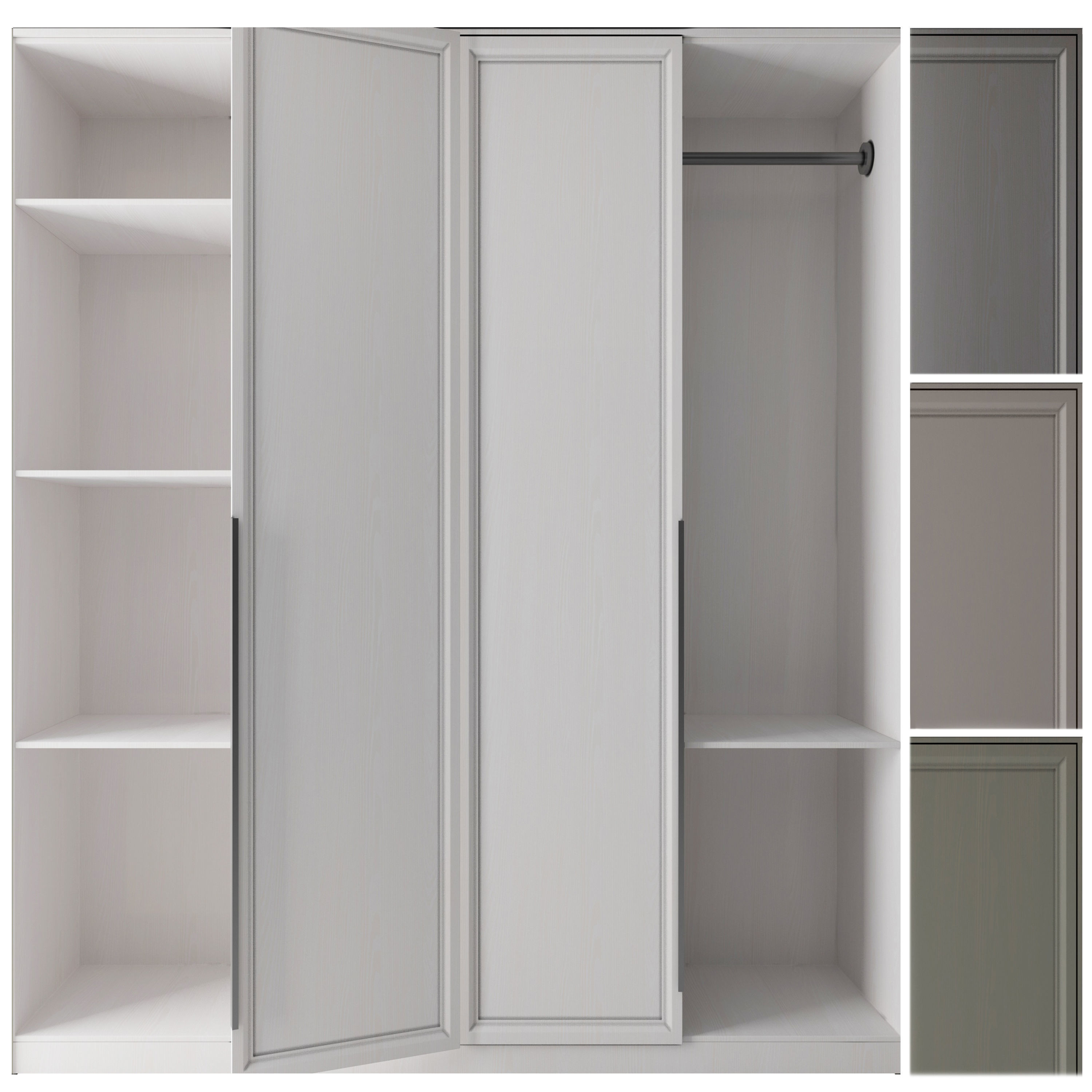 wardrobe 002 Low-poly 3D model_3