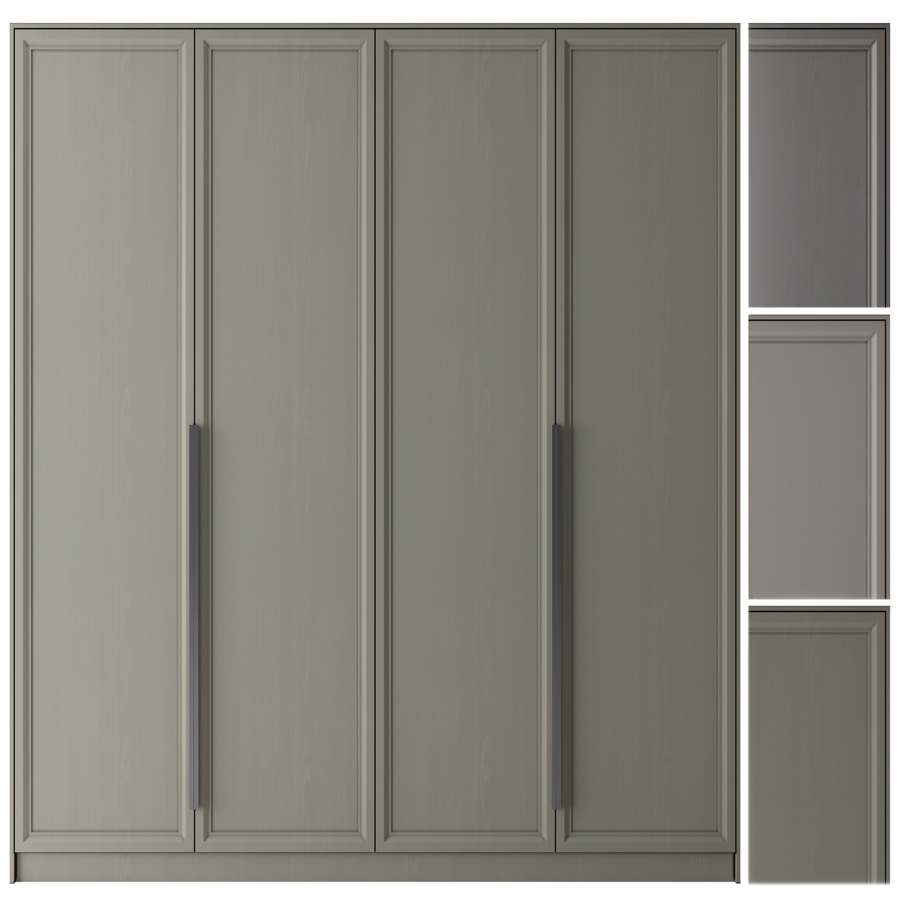 wardrobe 002 Low-poly 3D model_2