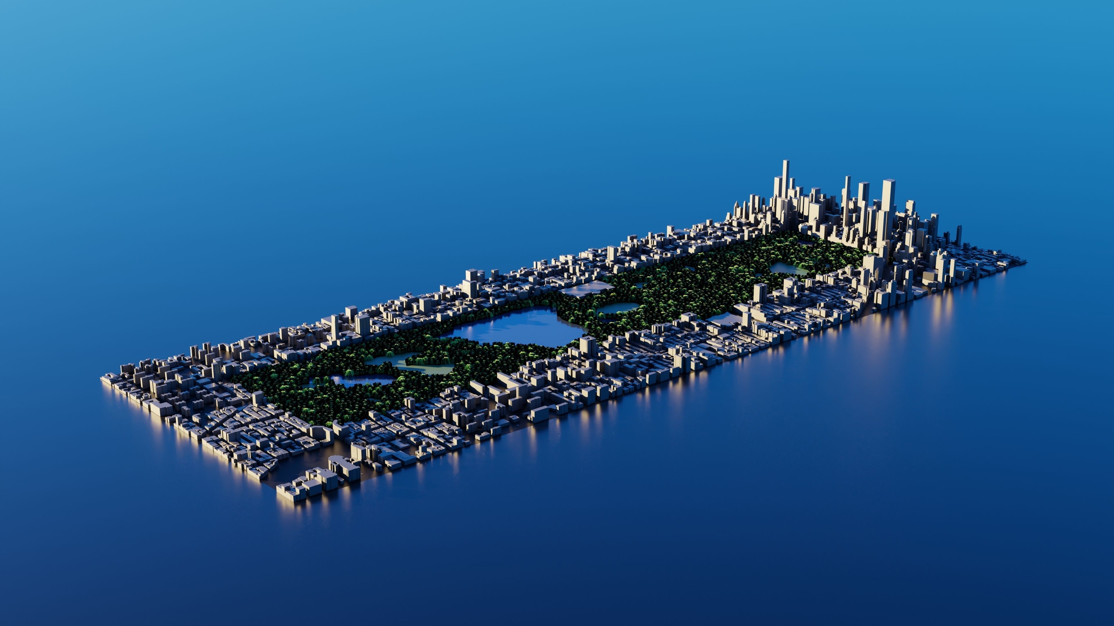 Central Park Realistic Asset for Games Films and Websites 3D model_6