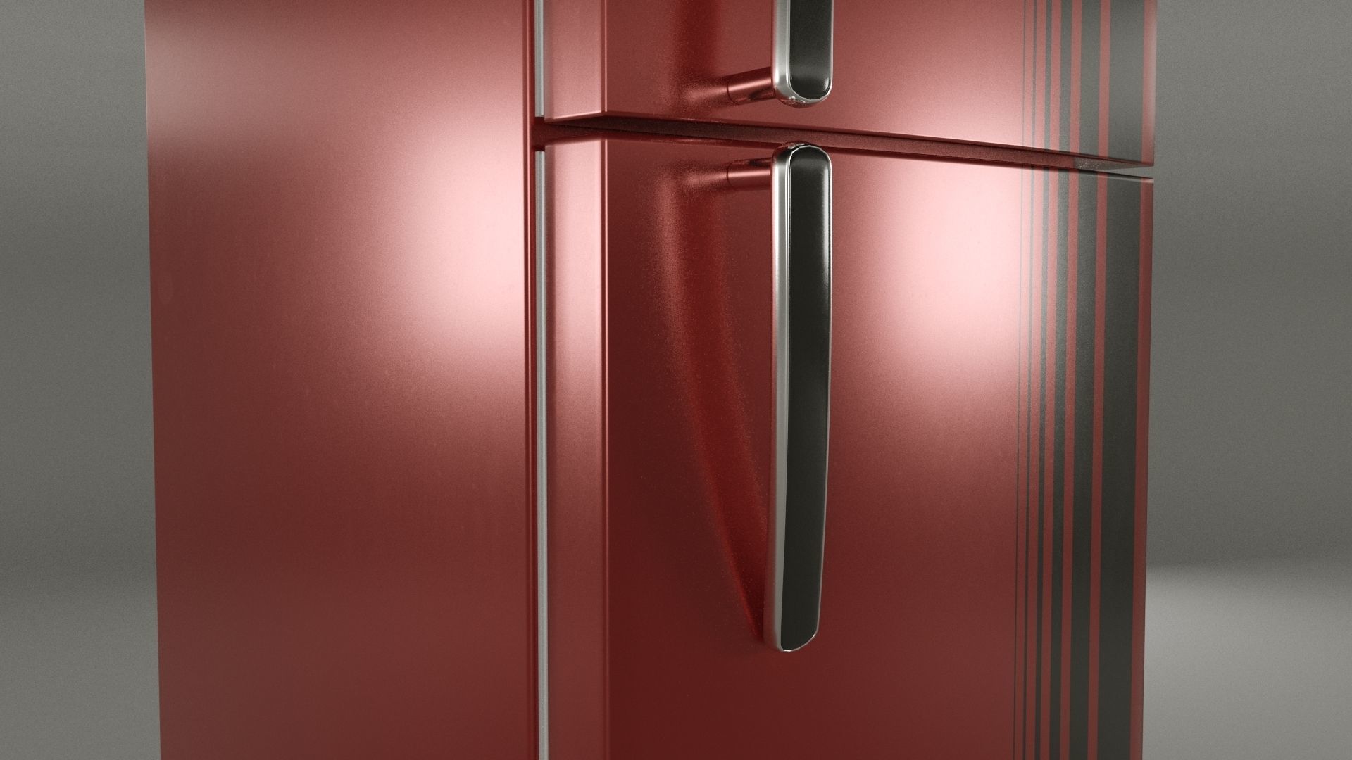 Fridge refrigerator Low-poly 3D model_12