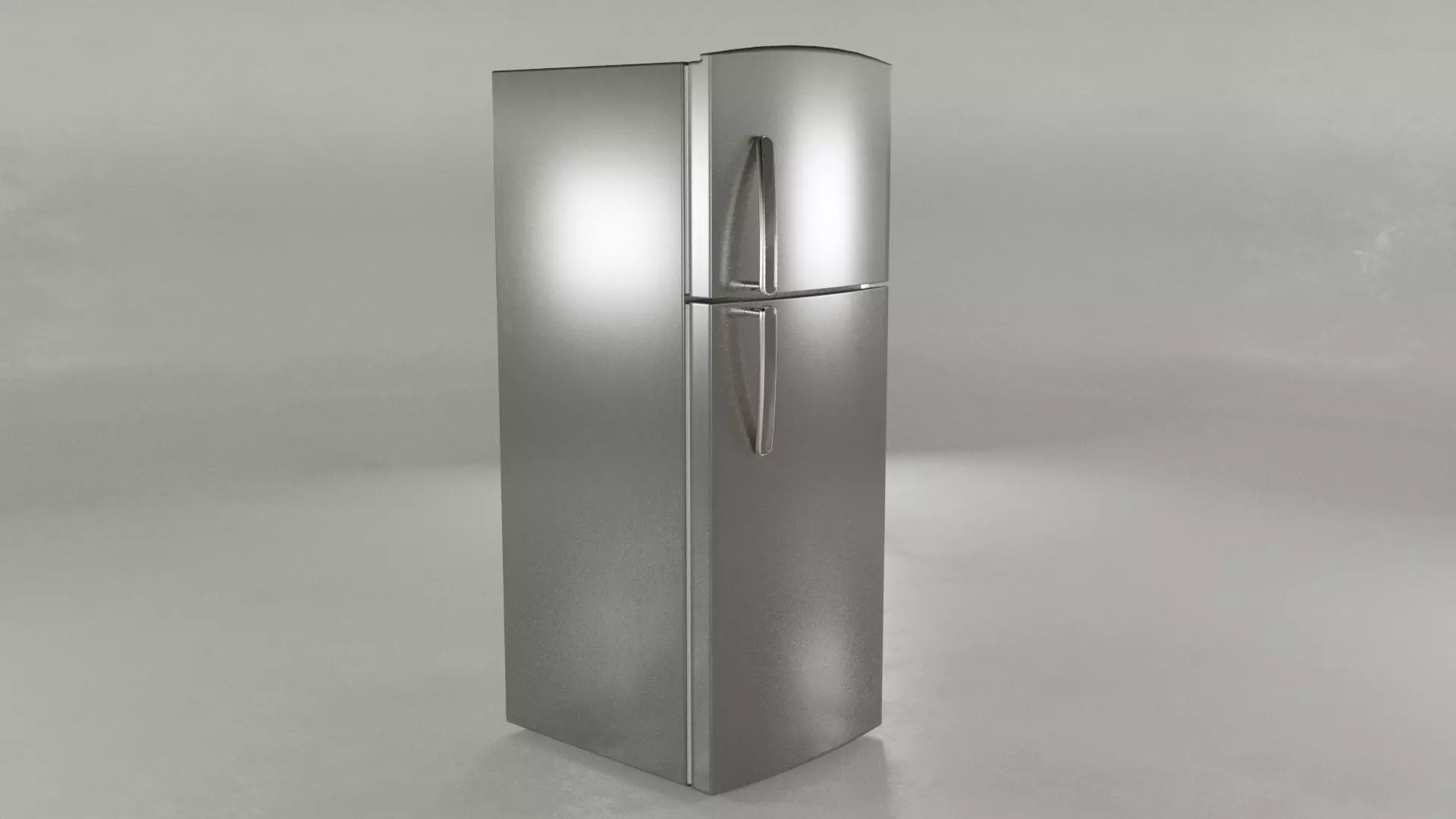 Fridge refrigerator Low-poly 3D model_0