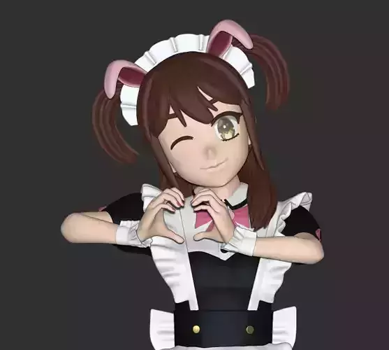 Nagomi Wahira from Akiba Maid War 3D print model